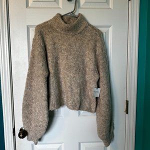NWT Arizona Oatmeal Flare Sleeve Sweater